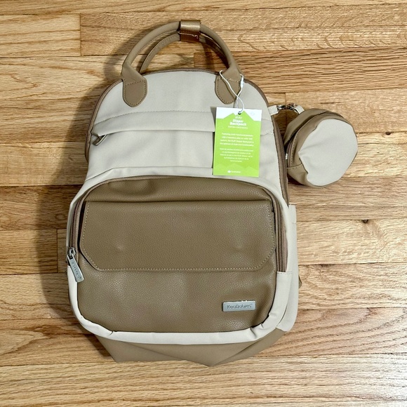 KeaBabies Diaper Bag Backpack  with Changing Pad - Latte - Picture 1 of 5